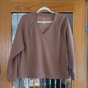 Sonoma Women's V-Neck Sweater - Brown